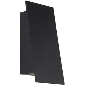 Slant LED 10.63 inch Black Outdoor Wall Light, dweLED
