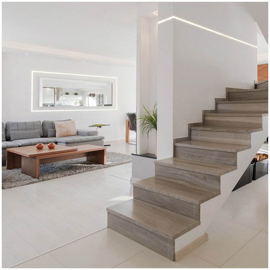 Symmetrical Recessed Channel White Tape Light Accessory