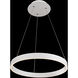Sirius 1 Light 18.13 inch White Pendant Ceiling Light, dweLED