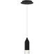 Action LED 2.38 inch Black Mini Pendant Ceiling Light, dweLED