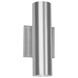 Caliber LED 10 inch Brushed Aluminum Outdoor Wall Light in 10in, dweLED