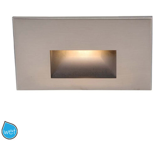 LEDme Step and Wall Lights 277 3.9 watt Brushed Nickel Step Light in White, LED, 17.62 inch
