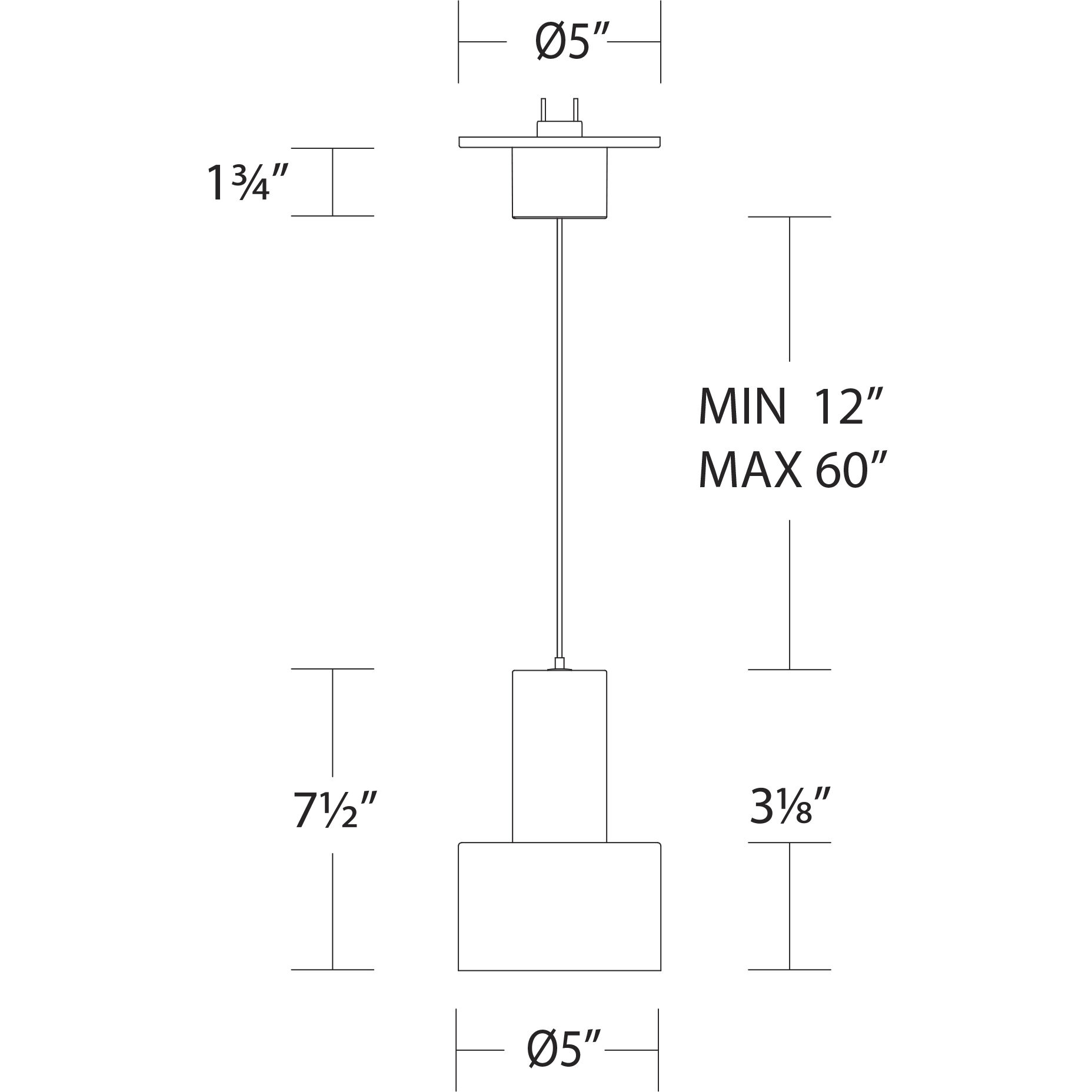 Twist-N-Lite LED 5 inch Brushed Nickel Mini-Pendant Ceiling Light, WAC Limited