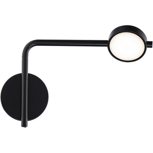Elbo 1 Light 4 inch Black Reading Light Wall Light in 3500K