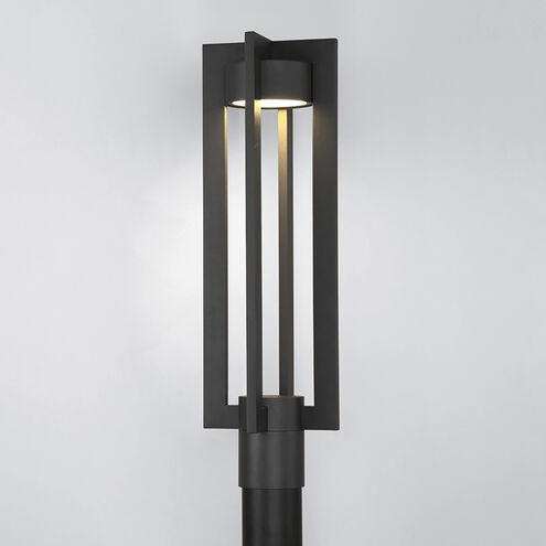 Chamber LED 20.31 inch Black Outdoor Post Light, dweLED