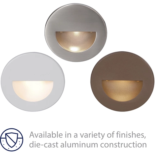 Sep Licht Color WAC 120V Step Light LED 3 inch Bronze ADA Step and Wall Light in Amber ...