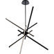 Parallax LED 39 inch Black Pendant Ceiling Light in 39in, dweLED