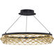 Lacey LED 27.13 inch Black and Gold Pendant Ceiling Light, dweLED