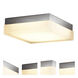 Dice LED 12 inch Brushed Nickel Flush Mount Ceiling Light in 3000K, dweLED