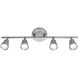 Solo 4 Light 120 Brushed Nickel Track Lighting Ceiling Light
