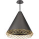 Lacey 1 Light 22 inch Black Gold Pendant Ceiling Light