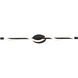 Jasmine LED 37 inch Black Bath Vanity & Wall Light, dweLED 