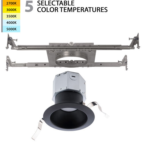 Pop-in LED Black Complete Kit Recessed Lighting