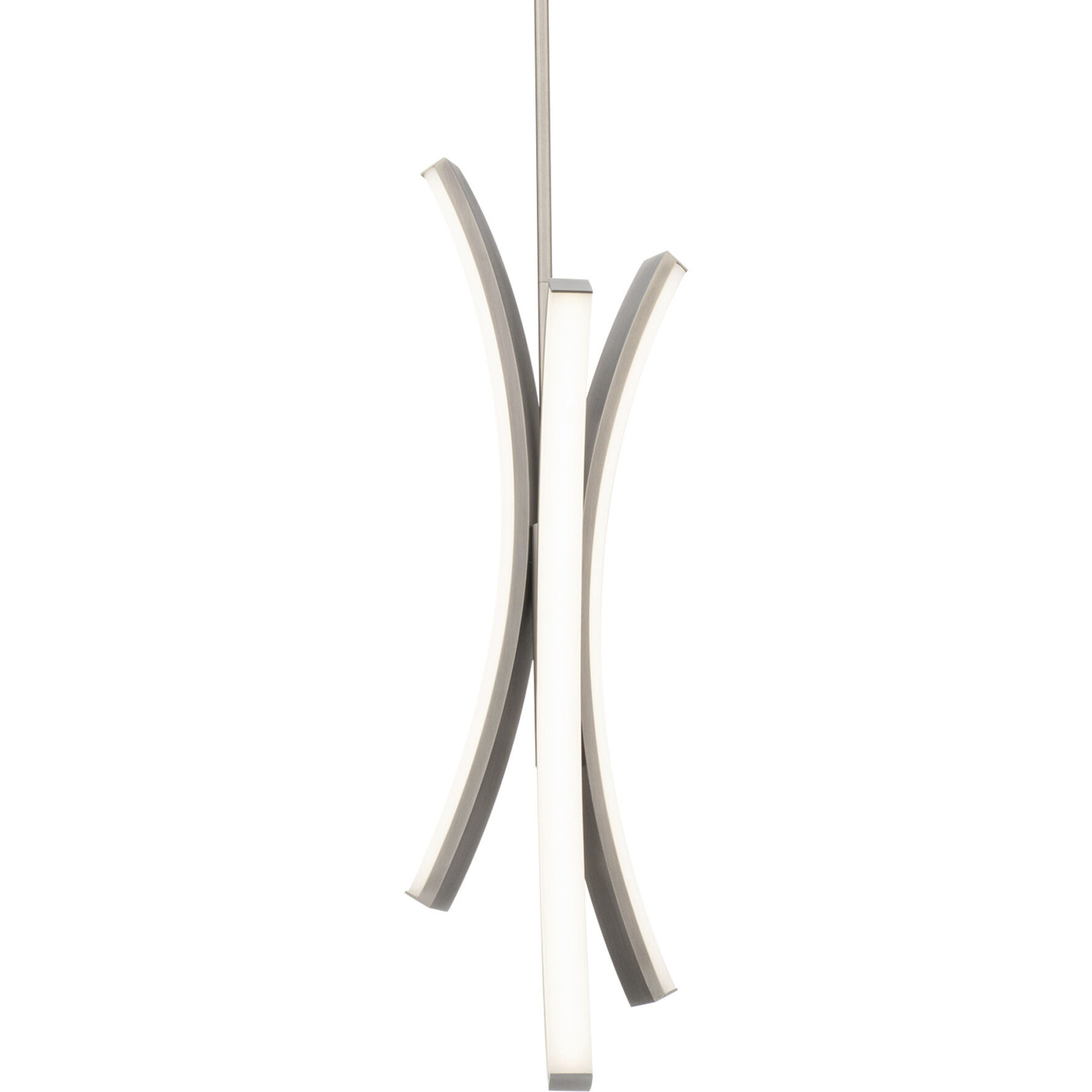 Tusk LED 10.25 inch Brushed Nickel Pendant Ceiling Light in 3000K, dweLED