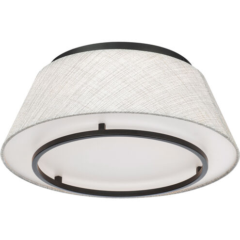 Hailey LED 16 inch Black Flush Mount Ceiling Light, dweLED