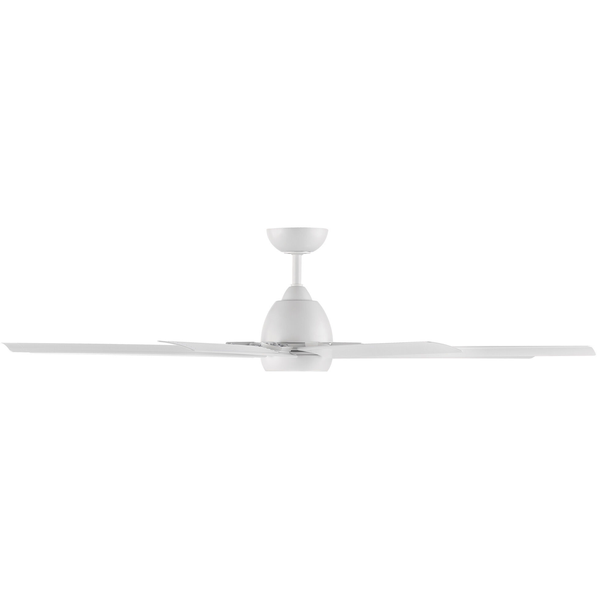 Mocha XL 66 inch Matte White Downrod Ceiling Fans, Smart Fan