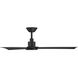 Flair 56 inch Matte Black with Matte White Blades Downrod Ceiling Fan
