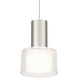 Twist-N-Lite LED 5 inch Brushed Nickel Mini-Pendant Ceiling Light