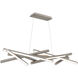 Parallax Linear Pendant Ceiling Light in Brushed Nickel, dweLED