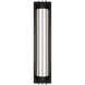Moline LED 24 inch Black Outdoor Wall Light in 4000K, dweLED