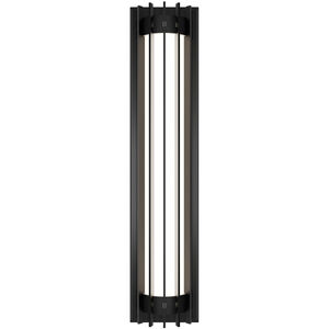 Moline LED 24 inch Black Outdoor Wall Light in 4000K, dweLED