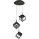 Ice Cube 1 Light 9 inch Black Multi-Light Pendant Ceiling Light, dweLED