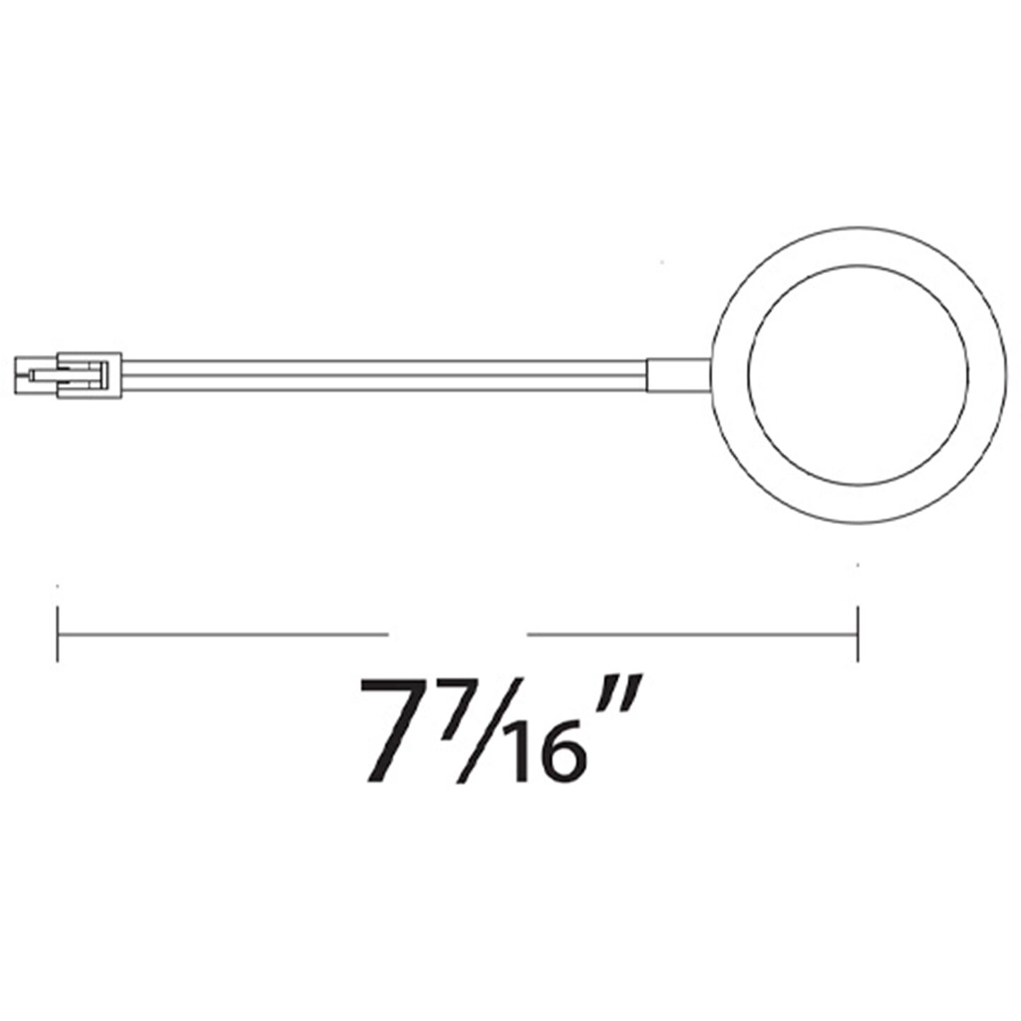 Line Voltage Puck Light LED White Button Light, WAC Limited