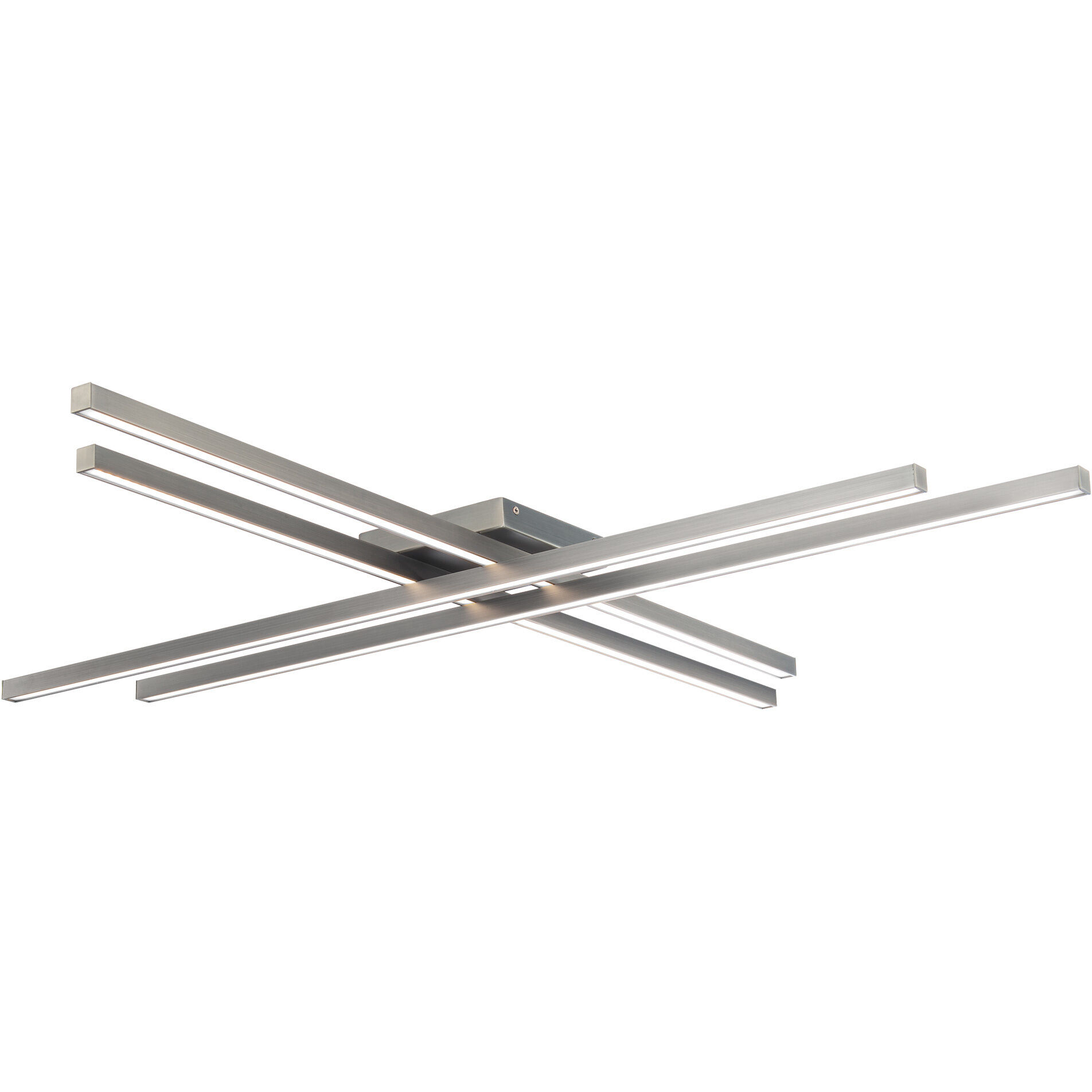 Parallax LED 42 inch Brushed Nickel Flush Mount Ceiling Light, dweLED