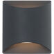 Duet Wall Sconce Wall Light in 3000K, Black, dweLED