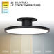 Twist-N-Lite LED 11 inch Black Semi-Flush Mount Ceiling Light