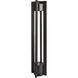 Chamber 12 5.5 watt Black Bollard Light in 2700K Warm LED, WAC Landscape