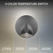 Ames LED 2.75 inch Brushed Nickel ADA Reading Light Wall Light, dweLED