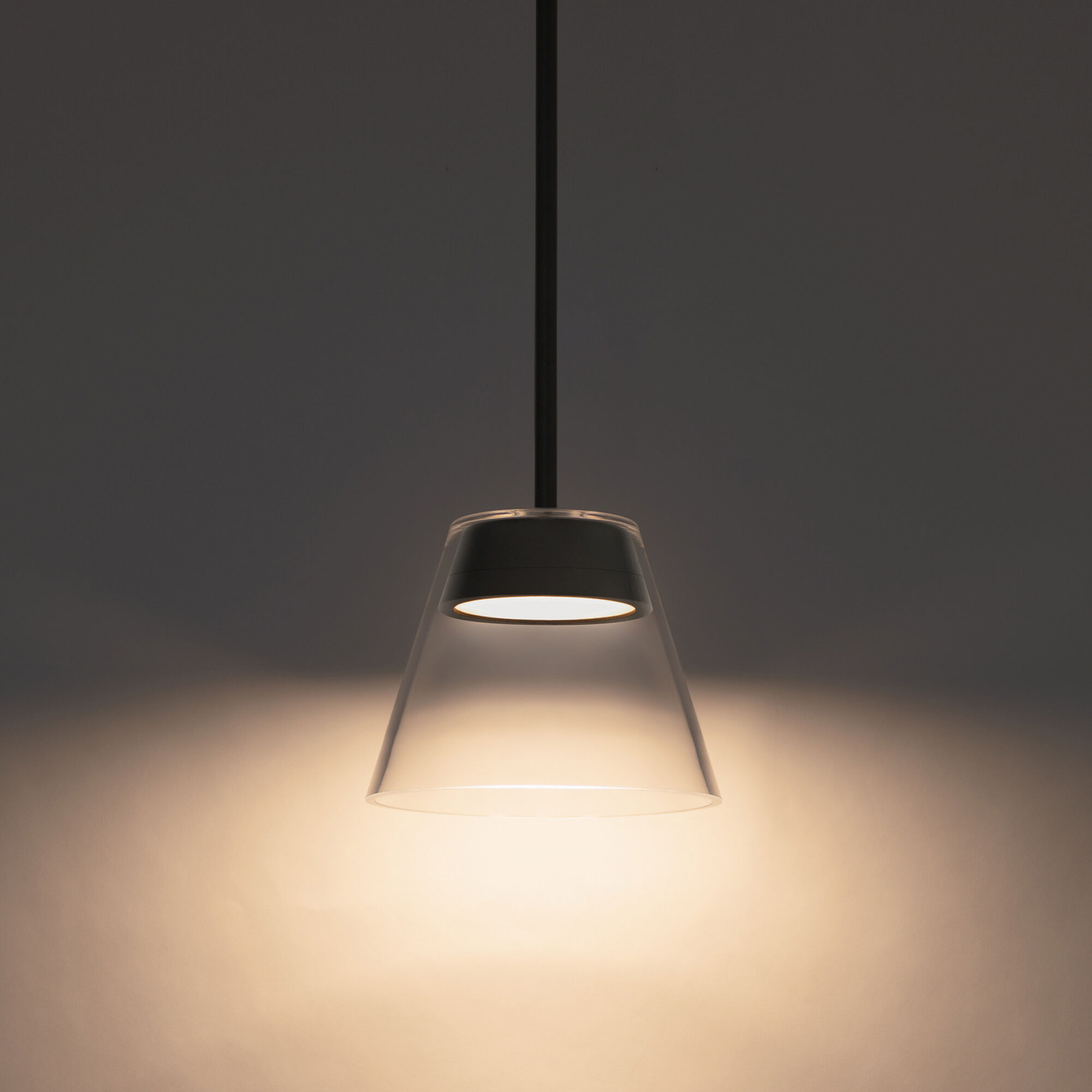 Chandra LED 8 inch Black Mini-Pendant Ceiling Light, dweLED