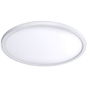 Round LED 15 inch White Flush Mount Ceiling Light in 3500K, 15in