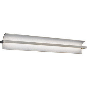 Shard LED 34 inch Brushed Nickel Bath Vanity & Wall Light in 3000K, dweLED