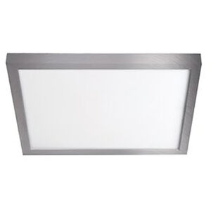 Square LED 7 inch Brushed Nickel Flush Mount Ceiling Light in 3000K