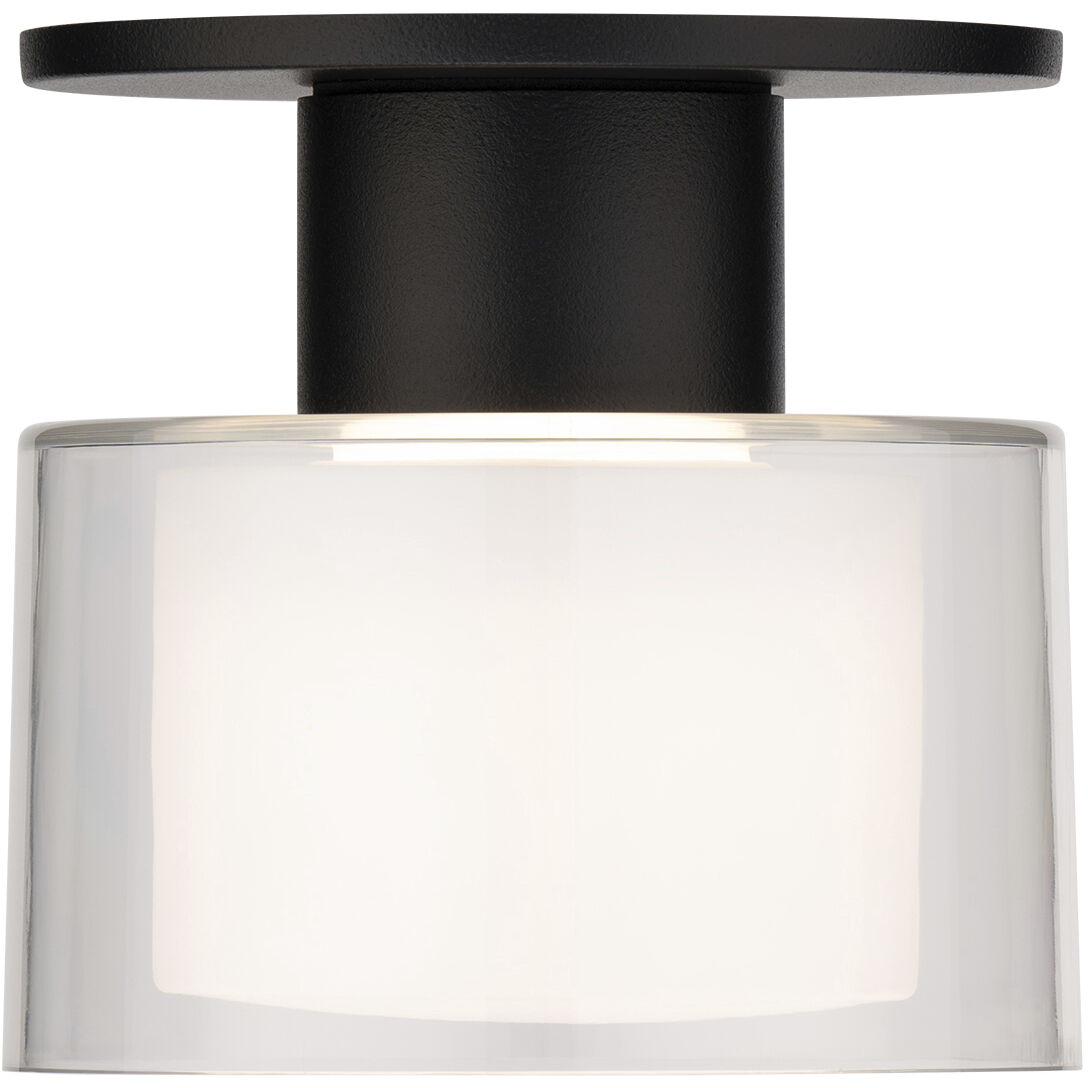 Twist-N-Lite LED 5 inch Black Semi-Flush Mount Ceiling Light, WAC Limited