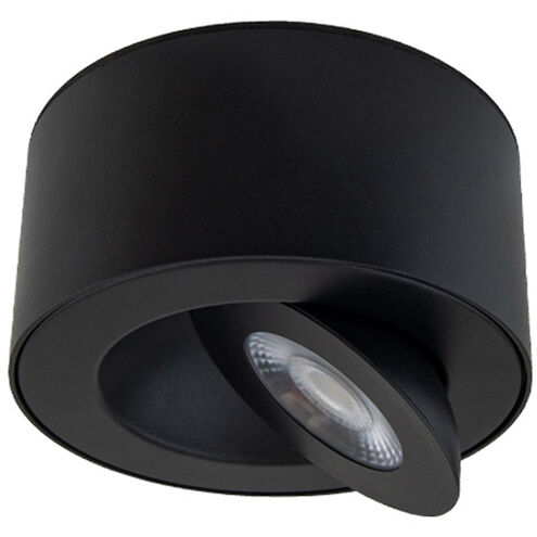 Peek LED 4.88 inch Black Flush Mount Ceiling Light in 4000K, dweLED