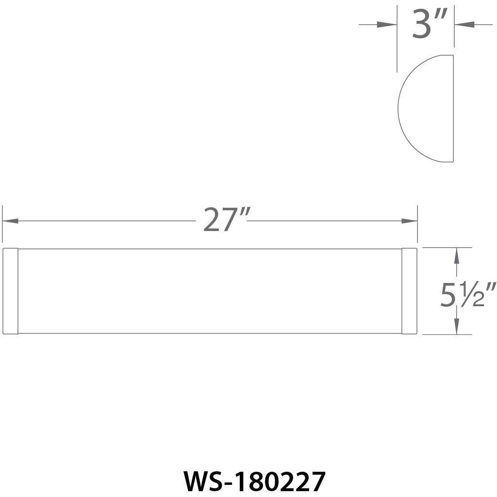 Fuse Indoor Wall Lighting in 3000K, Brushed Nickel, WAC Limited