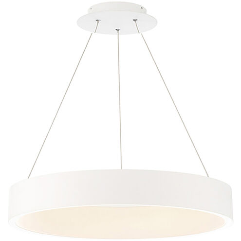 Corso LED 31.5 inch White Pendant Ceiling Light in 32in, dweLED