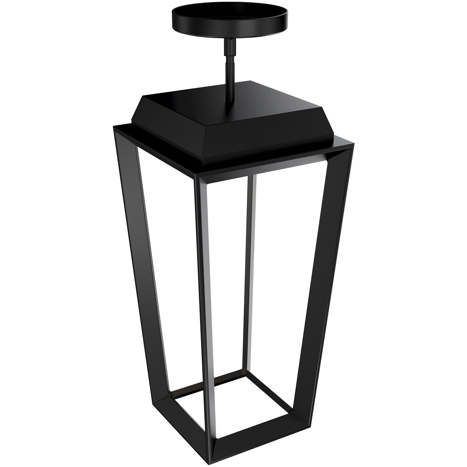 Levee LED 12 inch Black Outdoor Mini-Pendant, dweLED