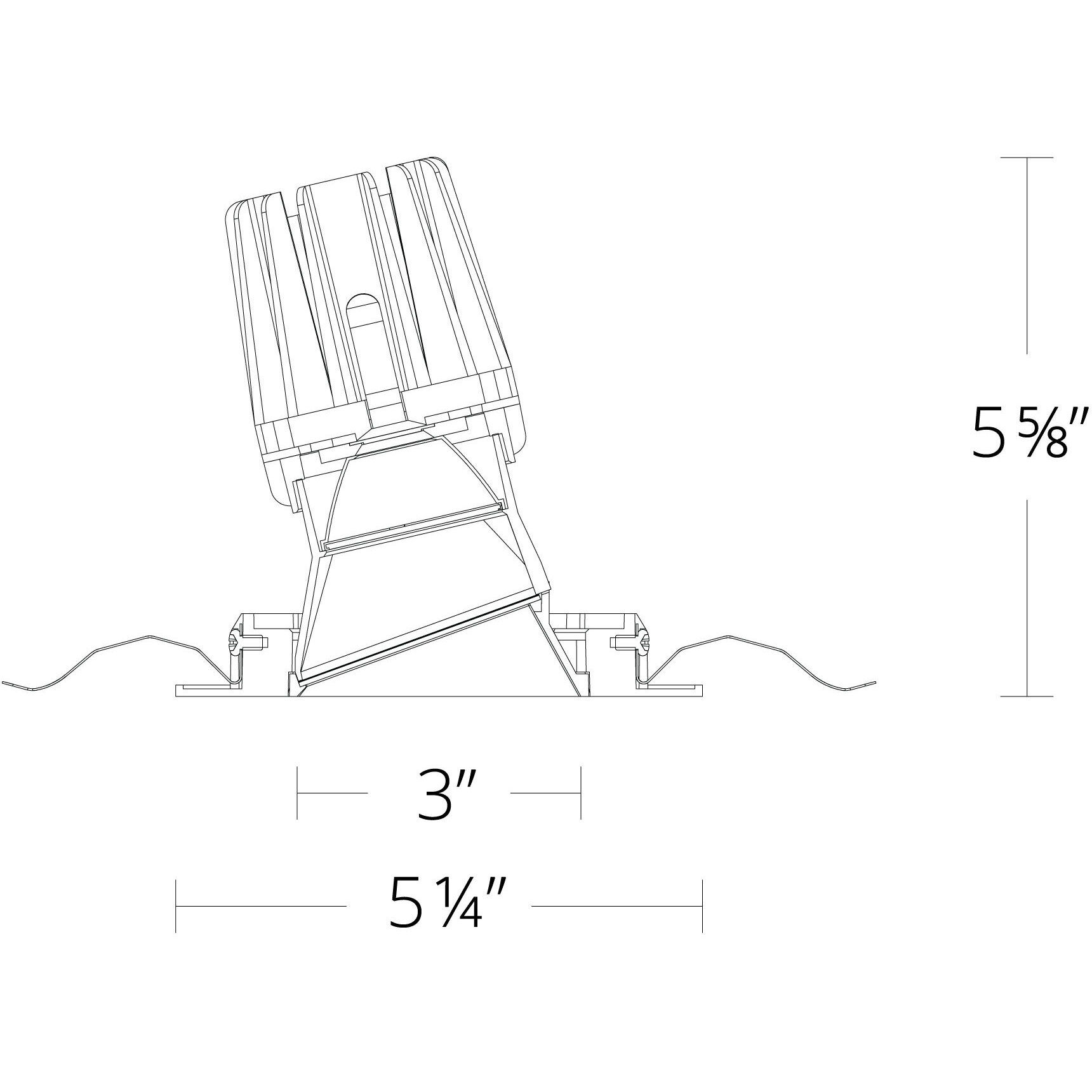 FQ Integrated LED White Recessed Trim in 1800-3000K, 4" LED
