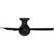 Orb 44 inch Matte Black Flush Mount Ceiling Fans, Smart Fan