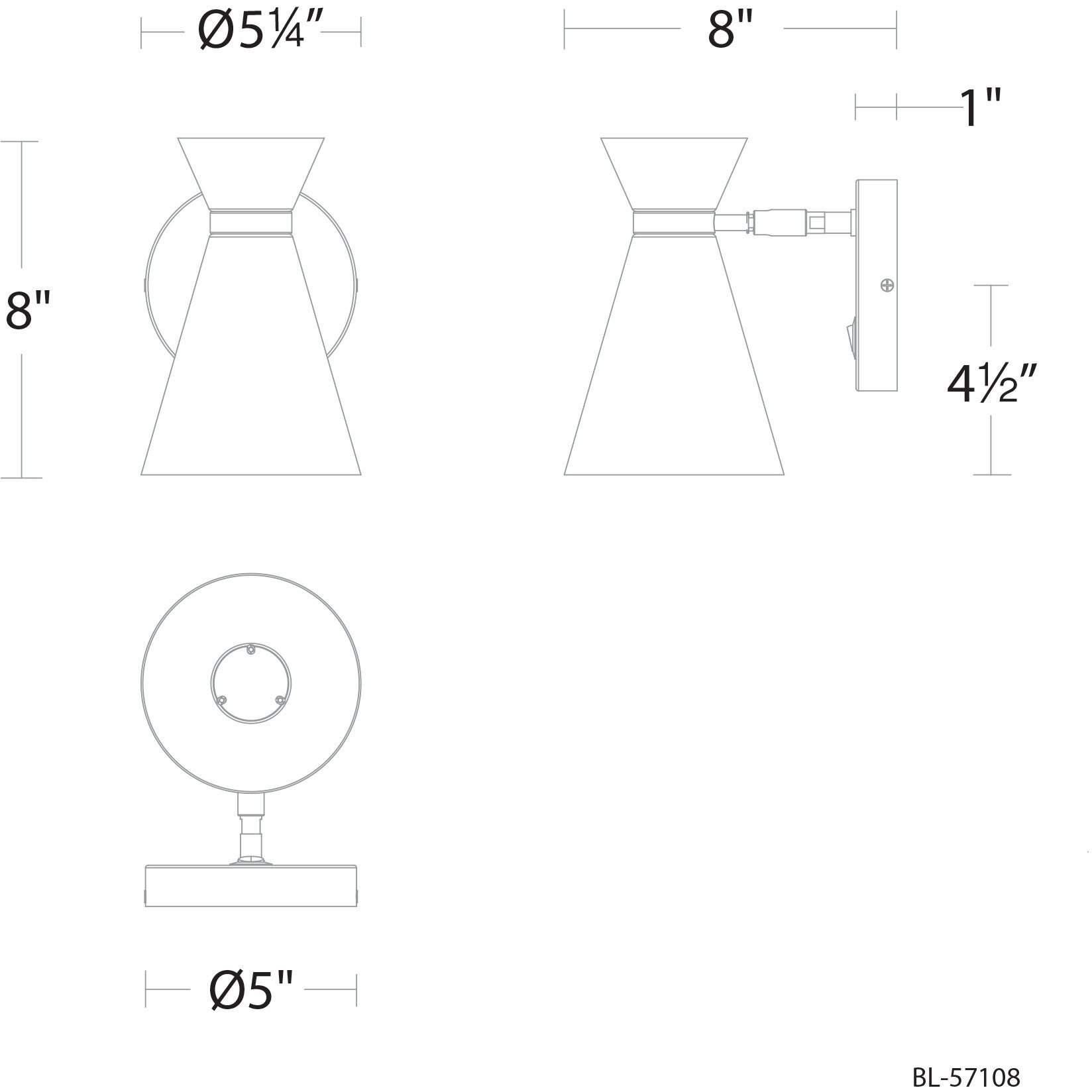 Pin Up Reading Light Wall Light, dweLED
