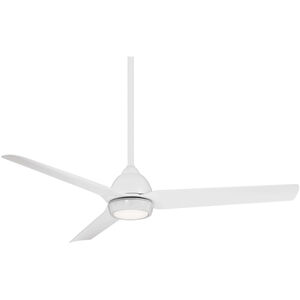 Mocha 54 inch Matte White Downrod Ceiling Fan in Included, Smart Fan
