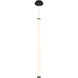 Flare LED 2.44 inch Black Linear Pendant Ceiling Light in 45in, dweLED