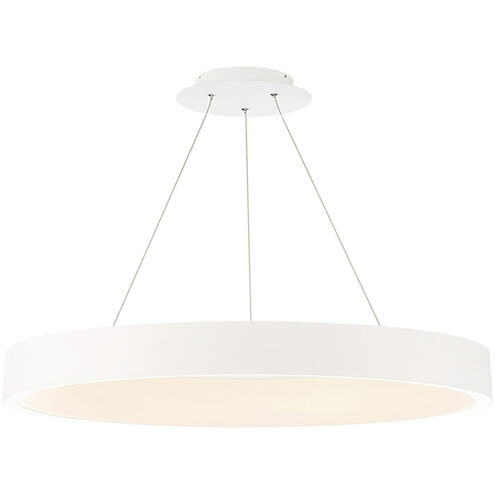 Corso LED 42.5 inch White Pendant Ceiling Light in 43in, dweLED