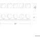 Tripoli LED 7 inch Brushed Nickel Bath Vanity & Wall Light in 3500K, dweLED