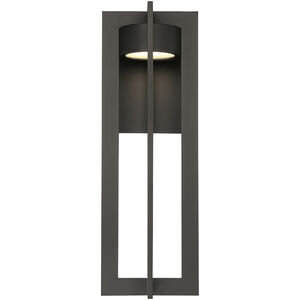 Chamber LED 25 inch Bronze Outdoor Wall Light, dweLED