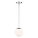 Niveous LED 7 inch Brushed Nickel Pendant Ceiling Light, dweLED